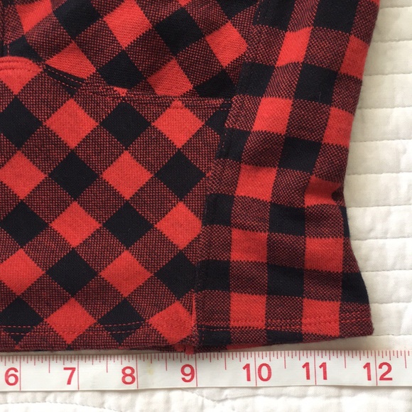 Free People Bustier Plaid Crop Top Black Red XS - Picture 11 of 12